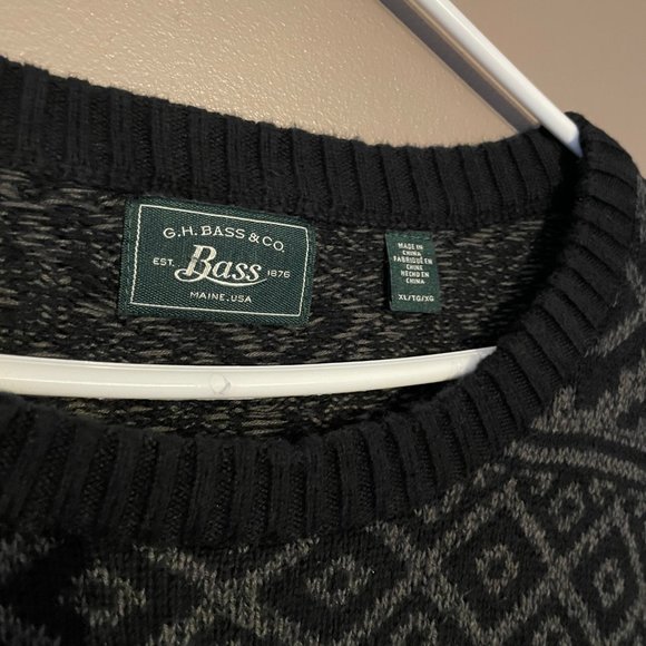 GH Bass & Co Patterned Knit Crewneck - Picture 4 of 6